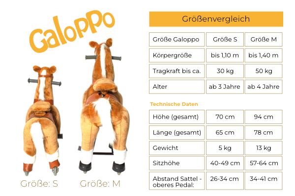Größentabelle Galoppo